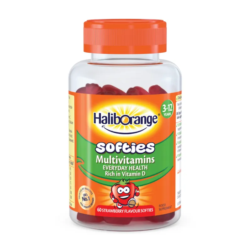 Мультивитамины для детей, Softies Multivitamins - 60 softgels Strawberry