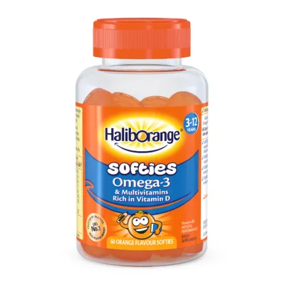 Мультивитамины из Омега-3 для детей, Softies Omega-3 & Multivitamin - 60 softgels Orange