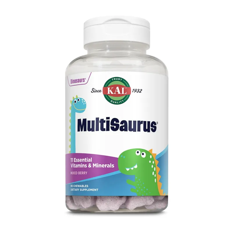 Детские витамины и минералы, MultiSaurus - 90 сhewable Berry Grape Orange