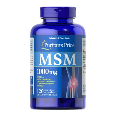 МСМ Метилсульфонілметан, MSM 1000mg - 120 caps