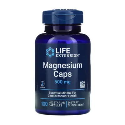 Магній, Magnesium Caps 500 mg - 100 vcaps
