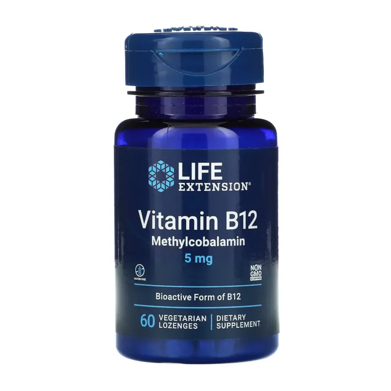 Витамин Б12, Vitamin B12 Methylcobalamin 5 mg - 60 vcaps