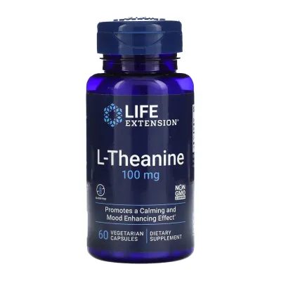 Л Теанін, L-Theanine 100 mg - 60 vcaps