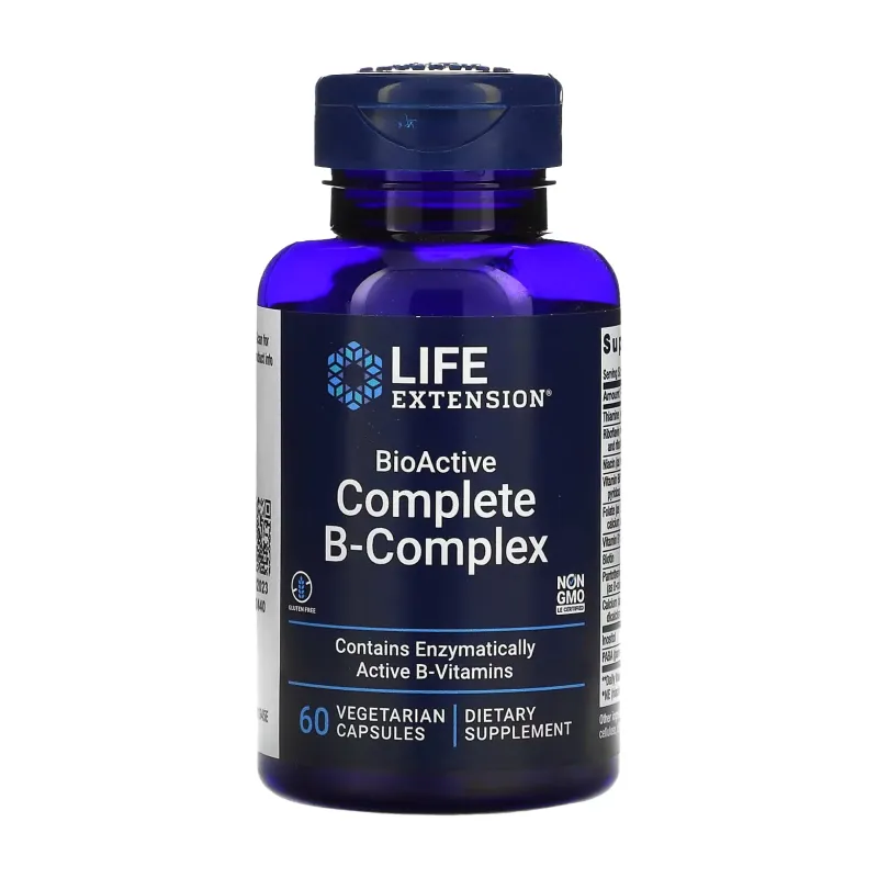 Комплекс витаминов группы Б, BioActive Complete B-Complex - 60 vcaps