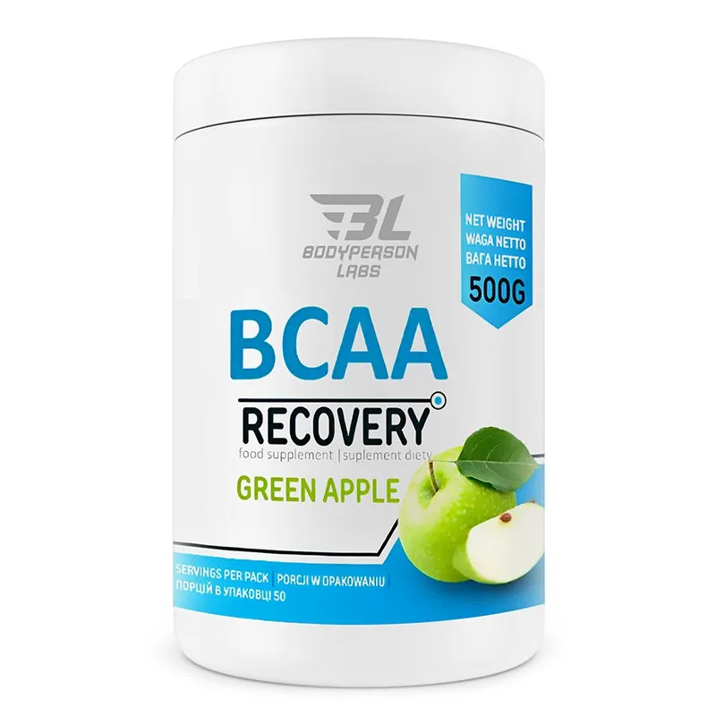 Комплекс амінокислот, BCAA Recovery - 500g Green apple
