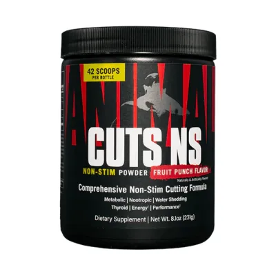 Жироспалювач без стимуляторів, Animal Cuts NS Powder - 226g Blue Ice Pop