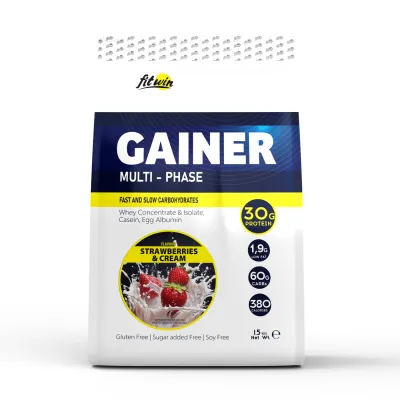 Гейнер, Gainer - 1500g Strawberry and Cream