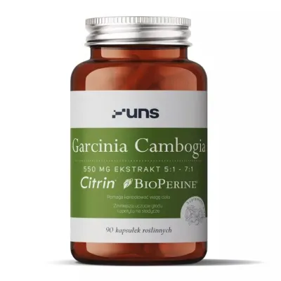 Гарцинія камбоджійська 550мг UNS Vitamins (Garcinia Cambogia) — 90 веганських капсул, для контролю ваги