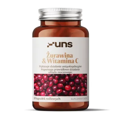 Вітамін C UNS Vitamins (Cranberry) — 60 веганських капсул, для імунітету