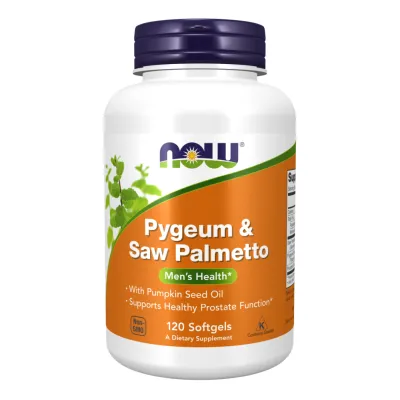 Сереноа 80мг Now Foods (Pygeum & Saw Palmetto 25/) — 120 софтгелів, для простати