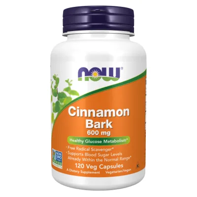 Кора корицы, Cinnamon Bark 600mg - 120 vcaps