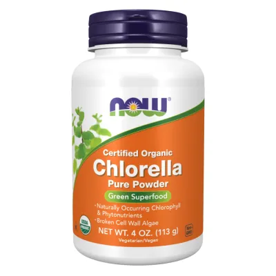 Хлорела Now Foods (Organic Chlorella Pure Powder) — 113 г