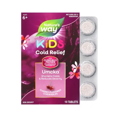 Средство от простуды, Umcka Coldcare Cherry Kids -10 chew tabs