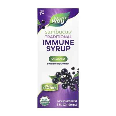 Сироп із чорною бузиною, Organic Sambucus Original - 4 oz