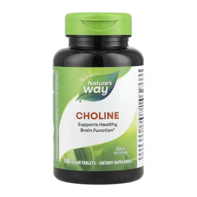 Холін, Choline 500 mg - 100 tabs
