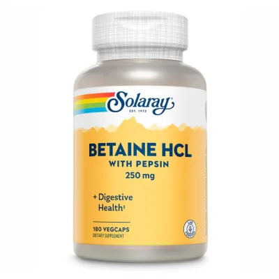 Бетаин гидрохлорид, Betaine HCl 250mg - 180 vcaps