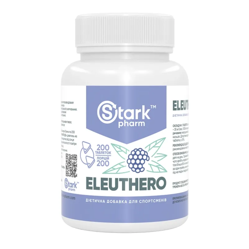 Екстракт елеутерококу, Stark Eleuthero 35mg - 200 caps