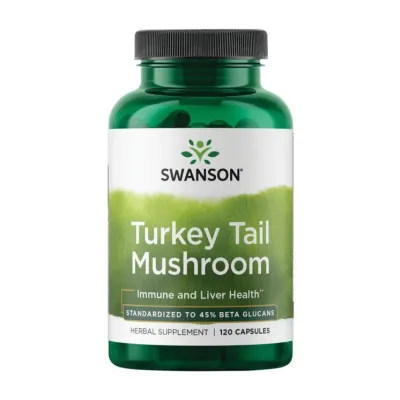 Разноцветный трутовик, Turkey Tail Mushroom 500mg - 120 caps