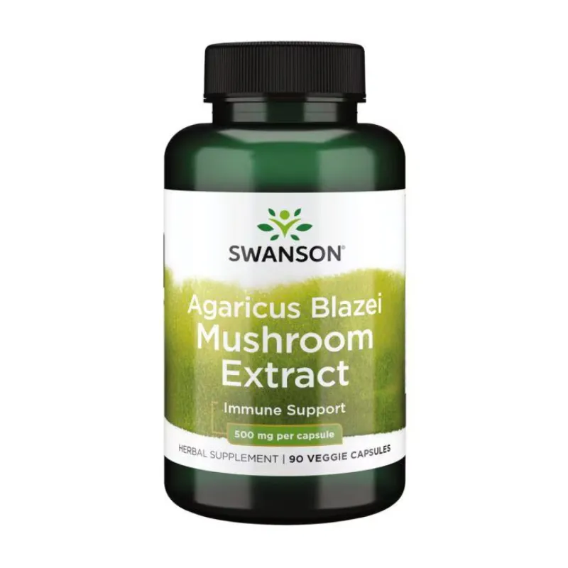 Экстракт грибов агарика бразильского, Agaricus Blazei Mushroom Extract 500mg - 90 vcaps