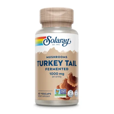 Ферментированный разноцветный трутовик, Org Grown Fermented Turkey Tall 500mg - 60 vcaps