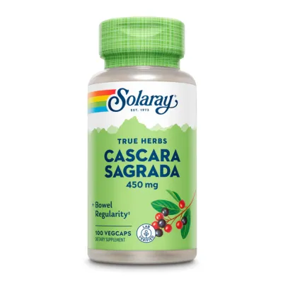 Каскара, Cascara Sagrada Bark 450mg - 100 vcaps