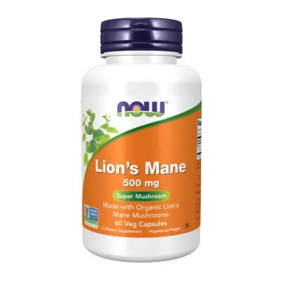Їжовик гребінчастий, Lion's Mane 500mg - 60 vcaps
