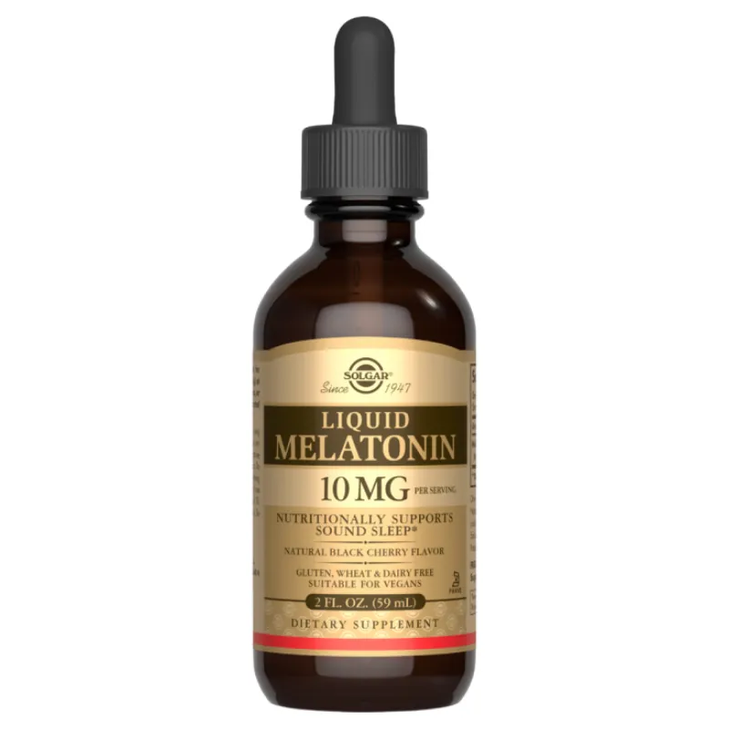 Мелатонін, Liquid Melatonin 10 mg - 59 ml Natural Black Cherry