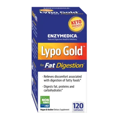 Ферменти для перетравлення жирів, Lypo Gold - 120 caps