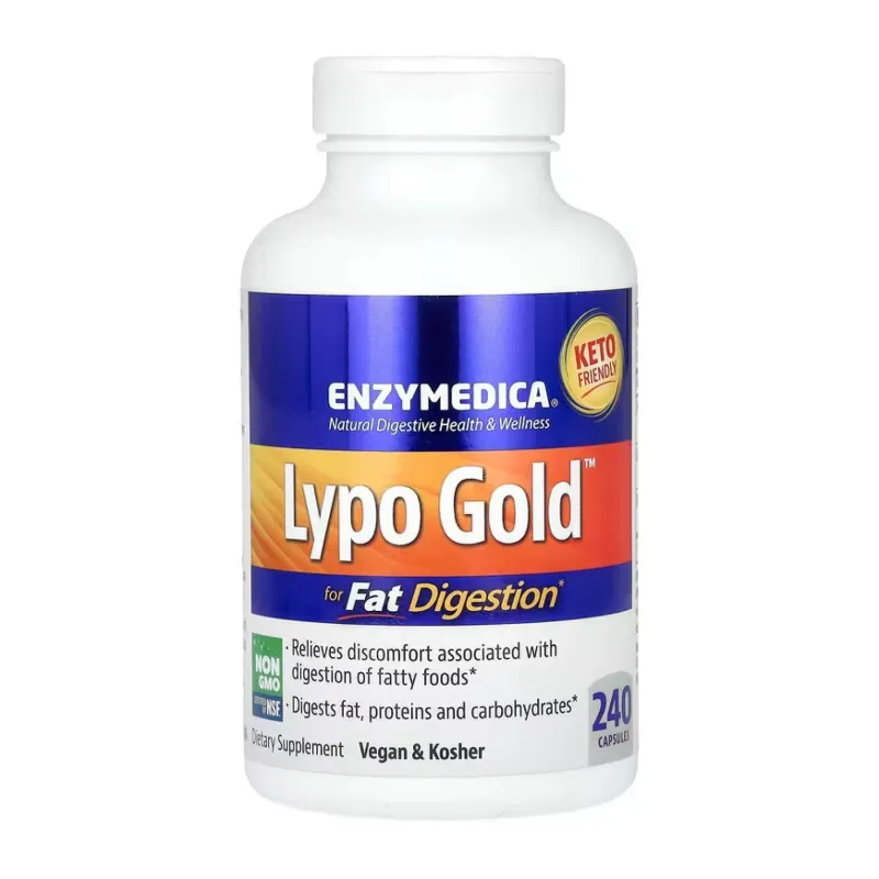 Ферменти для перетравлення жирів, Lypo Gold - 240 caps