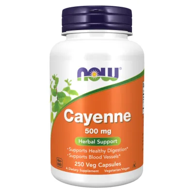 Кайенский перец, Cayenne 500mg - 250 vcaps