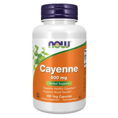 Кайенский перец, Cayenne 500mg - 100 vcaps