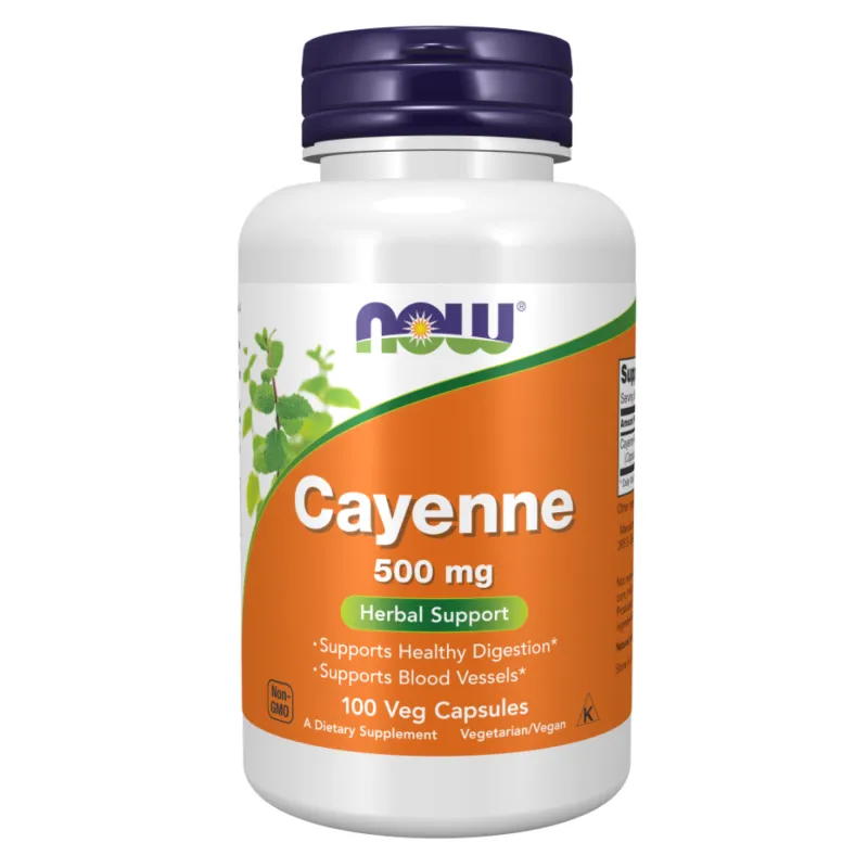 Кайенский перец, Cayenne 500mg - 100 vcaps