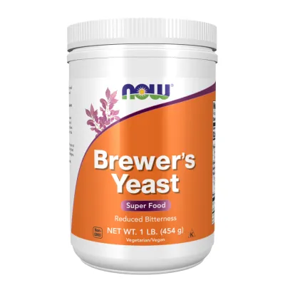 Натуральне джерело вітамінів групи B Пивні дріжджі в порошку NOW Foods (Brewer's Yeast Powder) — 454 г (порошок)