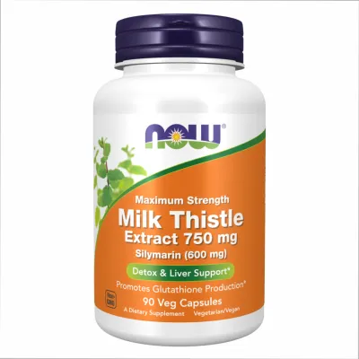 Экстракт расторопши, Milk Thistle Extract 750mg Silymarin 600mg - 90 vcaps