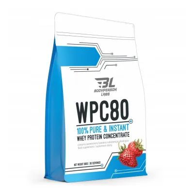 Сироватковий протеїн, WPC80 - 900g Strawberry