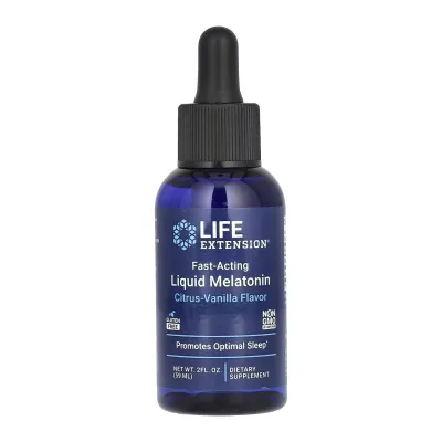 Мелатонін, Fast-Acting Liquid Melatonin (Citrus-Vanilla) - 2 fl oz