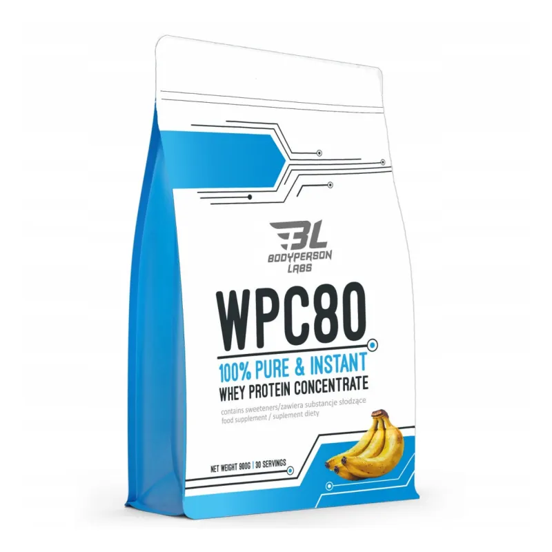 Сироватковий протеїн, WPC80 - 900g Banana