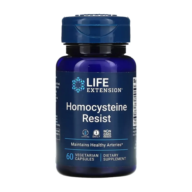 Поддержка уровня гомоцистеина, Homocysteine Resist - 60 vcaps