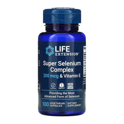 Селен и витамин Е, Super Selenium Complex 200 mcg - 100 vcaps