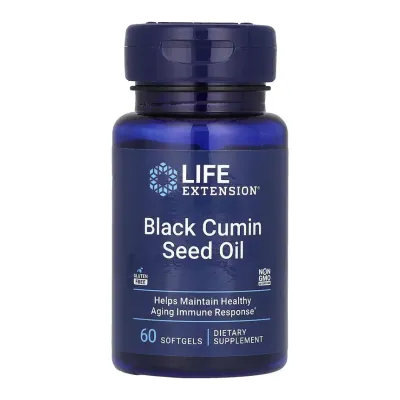 Олія з насіння чорного кмину, Black Cumin Seed Oil - 60 softgels
