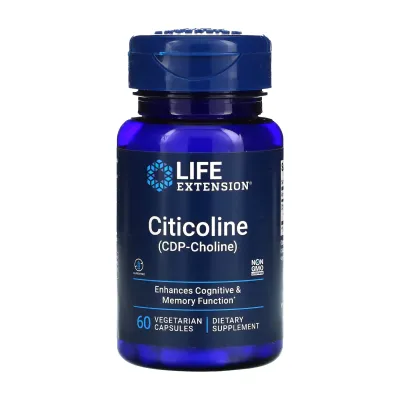 Life Extension, цитиколін (ЦДФ-холін), 60 вегетаріанських капсул