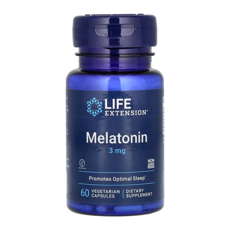 Мелатонін, Melatonin 3 mg - 60 vcaps