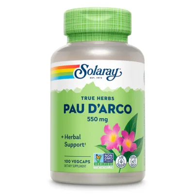 Кора муравьиного дерева, Solaray Pau D'Arco 550mg - 100 vcaps