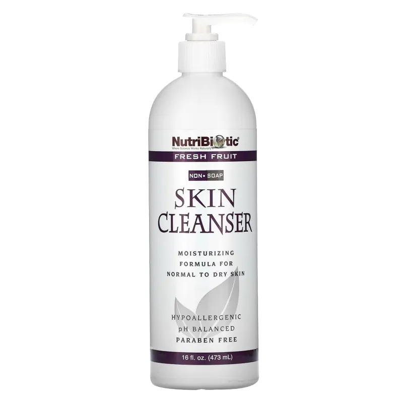 NutriBiotic, очищувальний засіб для шкіри, Skin Cleanser - 473 ml Fresh Fruit