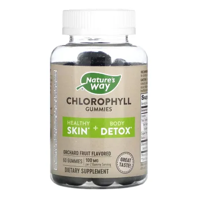 Жевательный Хлорофилл, Chlorophyll Gummy - 60 gum