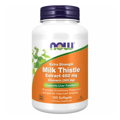 Силимарин (Расторопша) для печени, Silymarin Milk Thistle 450mg - 120 sgels