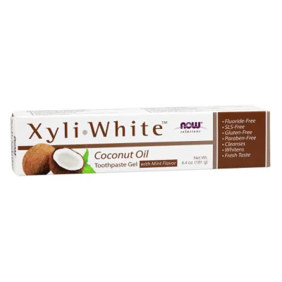 Олія Now Foods (XyliWhite™ Coconut Oil Toothpaste Gel) — 6,4 oz