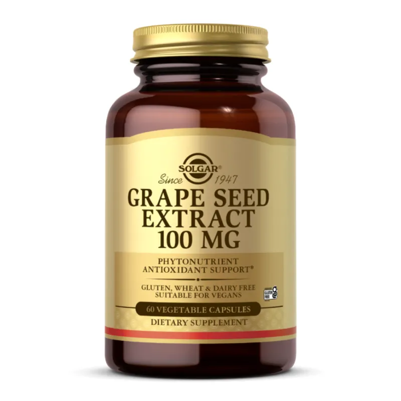 Экстракт виноградных косточек, Grape Seed Extract 100mg - 60 vcaps