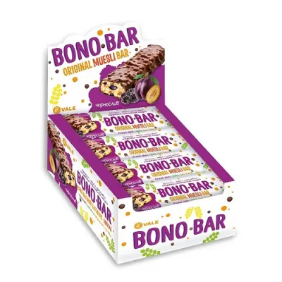 Мюслі батончики, Bono Bar Original Muesli - 20х40g French Plum