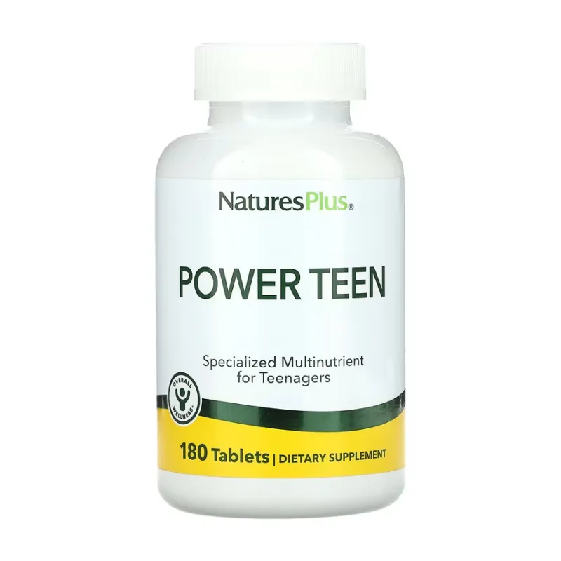 Мультивітамінний комплекс для підлітків Пауер Тін Nature's Plus (Power Teen) — 180 таблеток